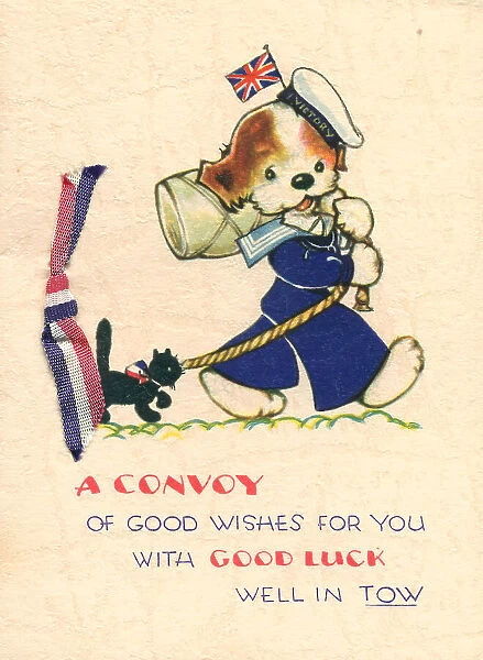WW2 Birthday Card, A Convoy