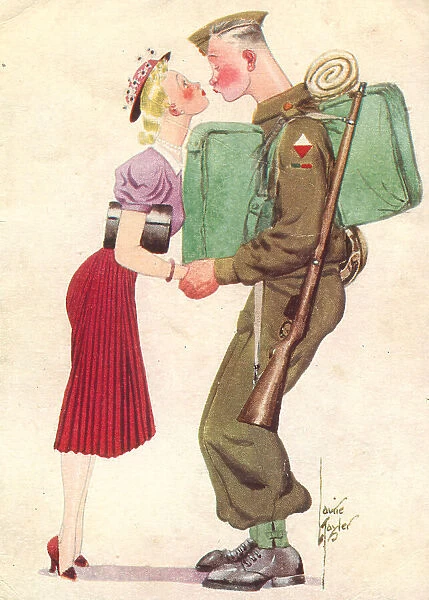 WW2 Greetings Card, A Near Miss