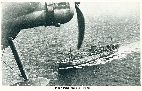 WW2 - View Of A Merchant Ship
