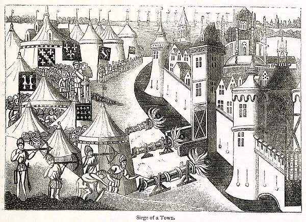 Hundred Years War, siege of town