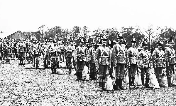 The Yorkshire Regiment in khaki during WW1