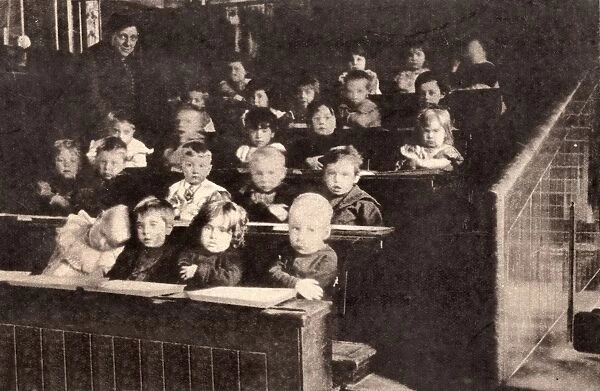 Young children in a classroom