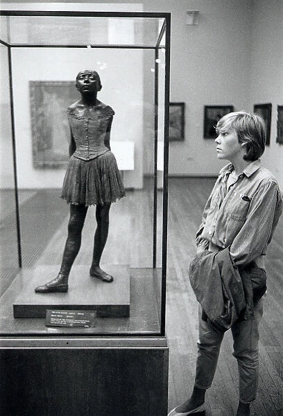 Young woman at Tate Gallery, London