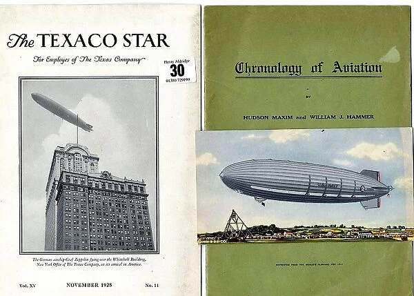 Zeppelin airship - two cover designs