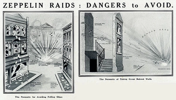 Zeppelin raids -- dangers to avoid