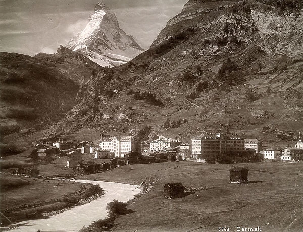 Zermatt, Valais canton, Switzerland - View toward Matterhorn