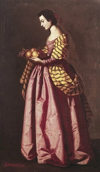 ZURBARAN, Francisco de (1598-1664). Saint Dorothy