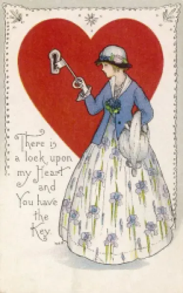 Buy VALENTINE CARD/LOCK &KEY