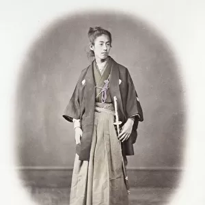 1860s Japan - portrait of a young man Felice or Felix Beato (1832 - 29 January 1909)