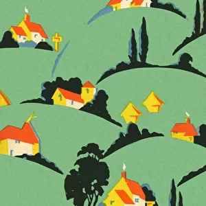 1930s countryside pattern