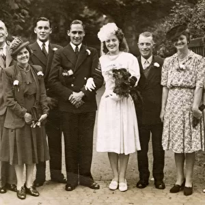 1940s Wedding party