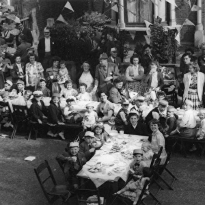 1953 Coronation street party