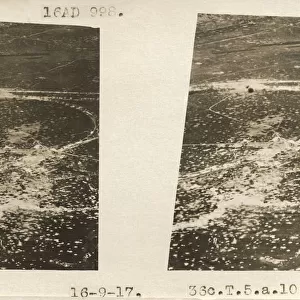 3D Stereoscopic Image, Aerial-View of WW1 First World Wa?