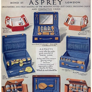 Advert for Asprey dressing case 1928