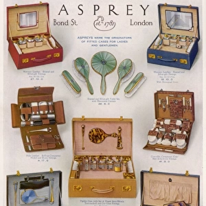 Advertisement for Asprey vanity cases