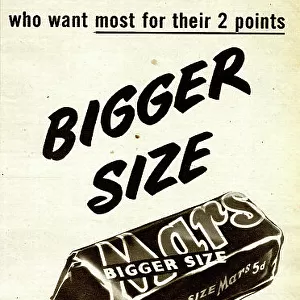 Advert, Bigger Size Mars Bar