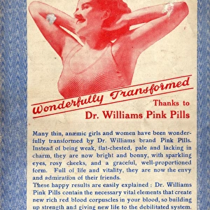 Advertisement, Dr Williams pink pills for pale people