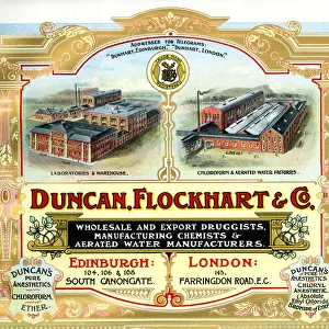 Advert, Duncan, Flockhart & Co, Chemists, Edinburgh