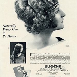 Advert for Eugene permanant hair waving 1923