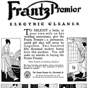 Advert for Frantz Premier Electric Cleaner
