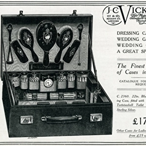 Advert for J. C. Vickery dressing case 1920