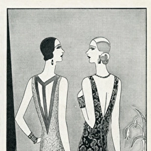 Advert for Louvre evening dresses 1929