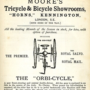 Advertisement, Moores Orbi-Cycle Tricycle