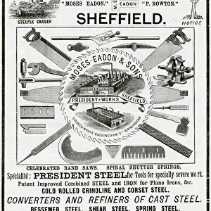 Advert for Moses Eadon - Sons tools makers 1888