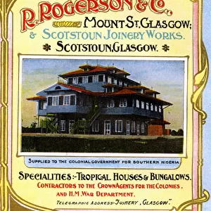 Advert, R Rogerson & Co, Scotstoun, Glasgow, Scotland