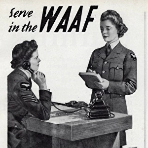 Advert for recruiting women for the WaF 1942