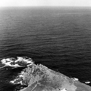 Aerial view of Lands End, Cornwall