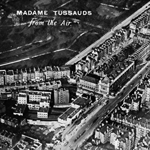 Aerial view, Madame Tussauds waxwork museum, London