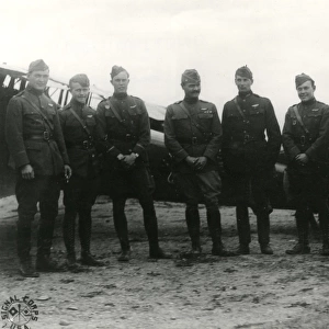 American pilots near Toul, France, WW1