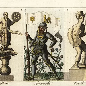Ancient Germanic gods: Irmensula, Crodo and Prono
