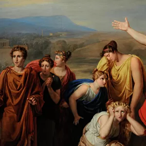 Antilochus takes news to Achilles - Rafael Tegeo