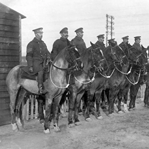 APM with mounted police, Western Front, France, WW1