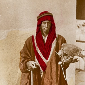 Arab Sheikh with his Falcon, Kuwait