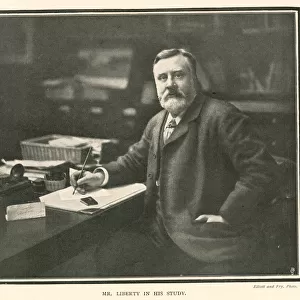Arthur Lasenby Liberty in his study