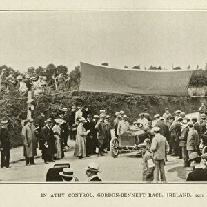In Athy Control, Gordon-Bennett Race, Ireland, 1903