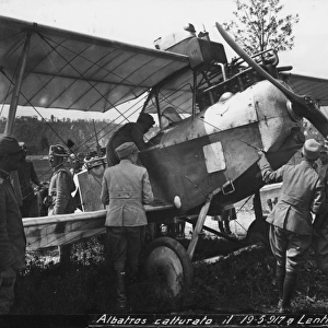 Austrian Albatros captured at Lentiai, Italy, WW1