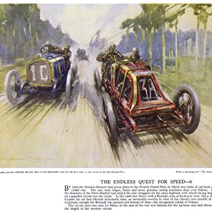 Autocar Poster -- first French Grand Prix