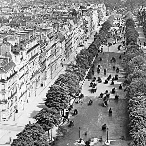 Avenue des Champs Elysees Paris France probably 1920s