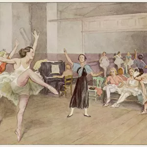 Ballet dancers rehearsing Rouet d Armor