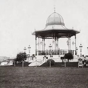 Bandstand in the park, Shanghai Bund, China, c. 1890
