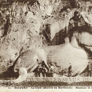 Bartholis Lion carving at Belfort