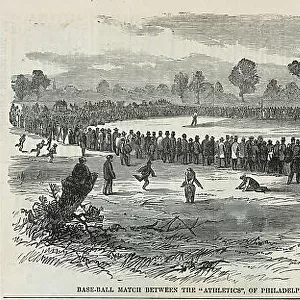 Base-ball match between the Athletics, of Philadelphia, Pa