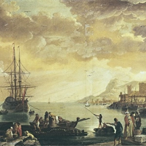 BAYEU Y SUBIAS, Francisco (1734-1795). Seaport