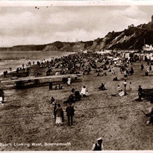 Beach - Looking West, Bournemouth, Dorset