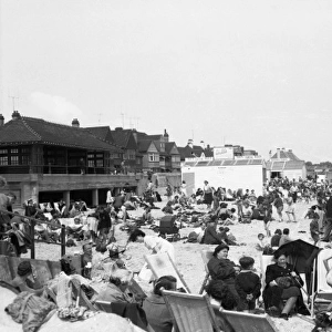 Beach scene, Walton-on-the-Naze, Essex