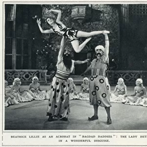 Beatrice Lillie in the comedy film Are You There? - appearing as an acrobat in Bagdad